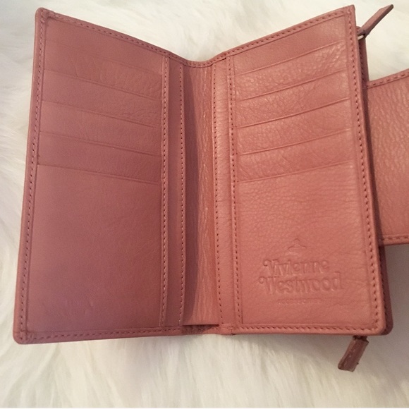 Vivienne Westwood Blush Wallet w Gold Saturn Foil - Picture 3 of 4